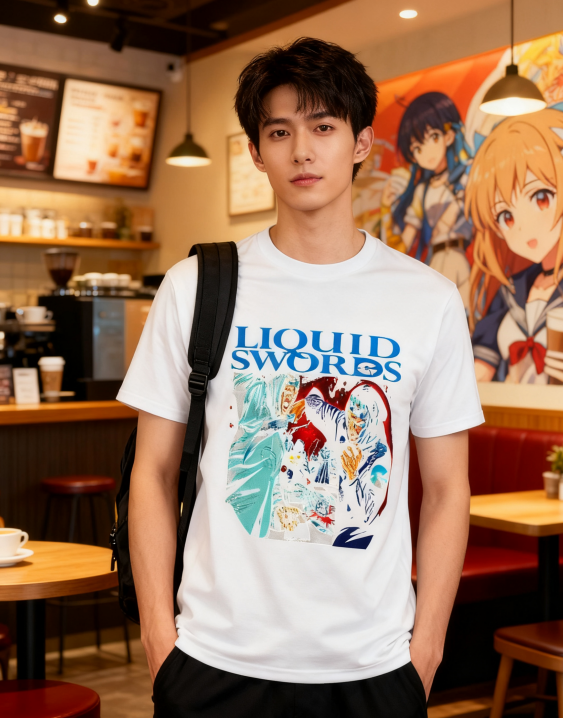 Liquid Swords Hip-Hop Graphic T-Shirt - 100% Cotton, Retro product image 3