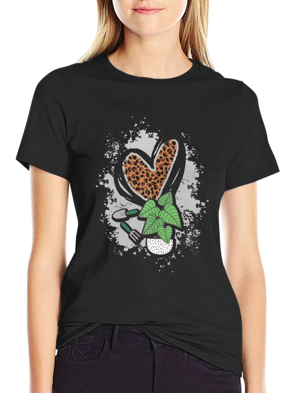 Gardening Heart Tee - Leopard Print Lover! product image 2