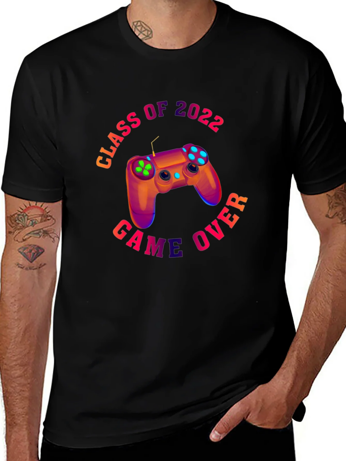 Class of 2022 Game Over Black T-Shirt product image 1