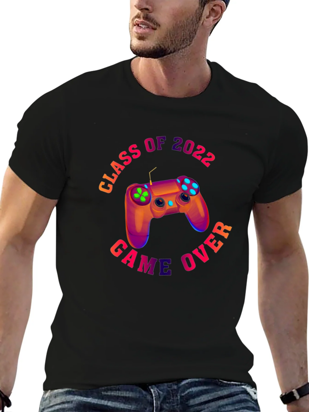 Class of 2022 Game Over Black T-Shirt product image 6