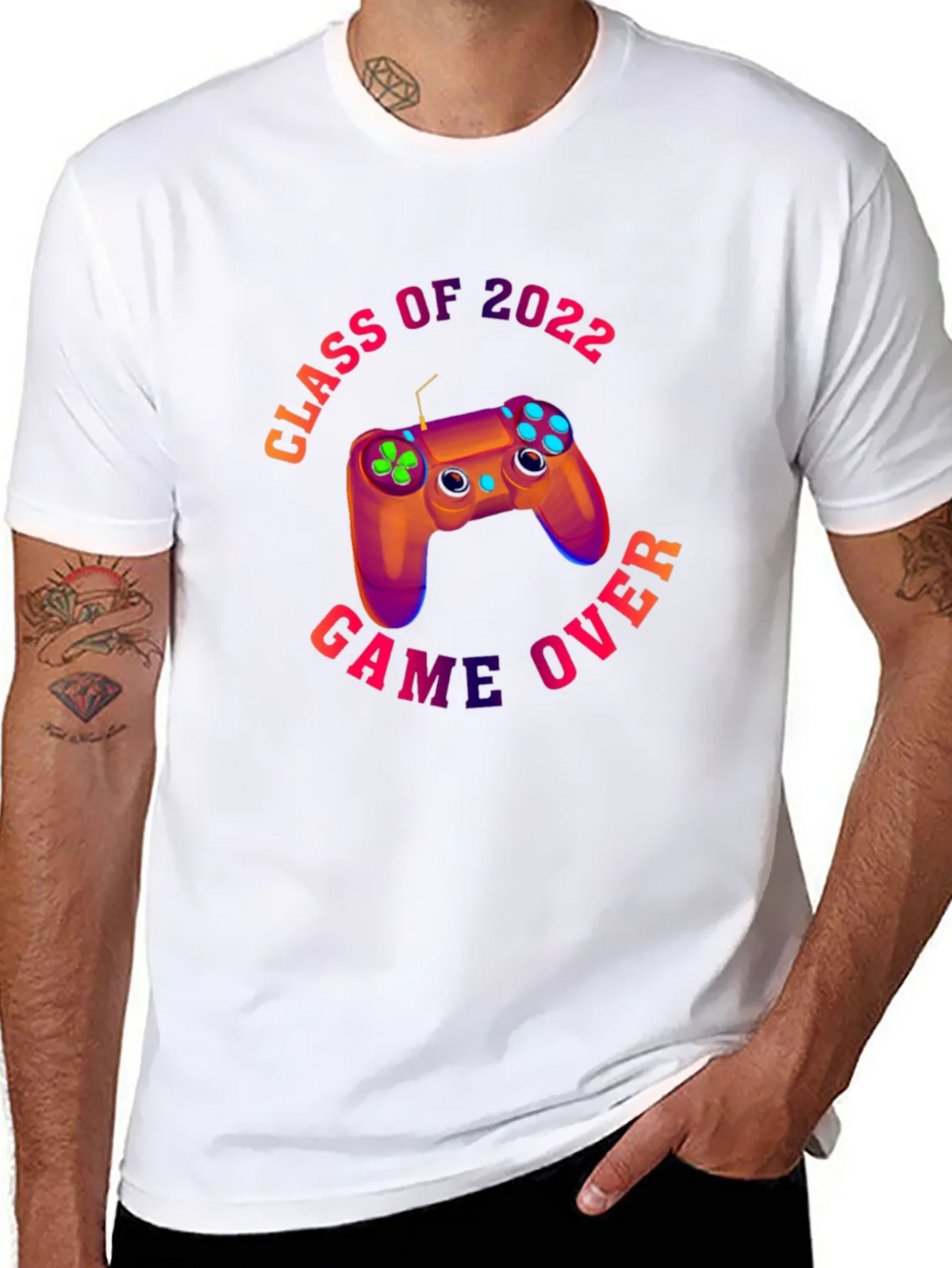 Class of 2022 Game Over Black T-Shirt product image 7