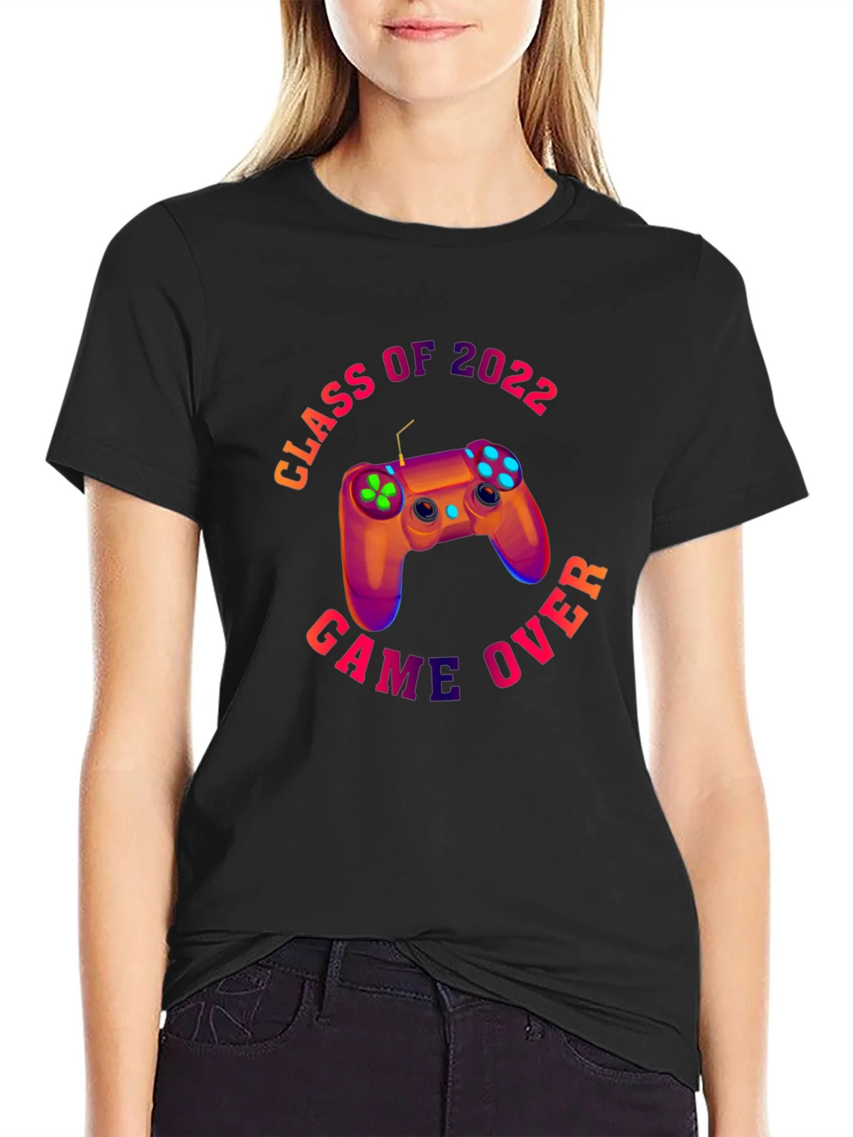 Class of 2022 Game Over Black T-Shirt product image 2