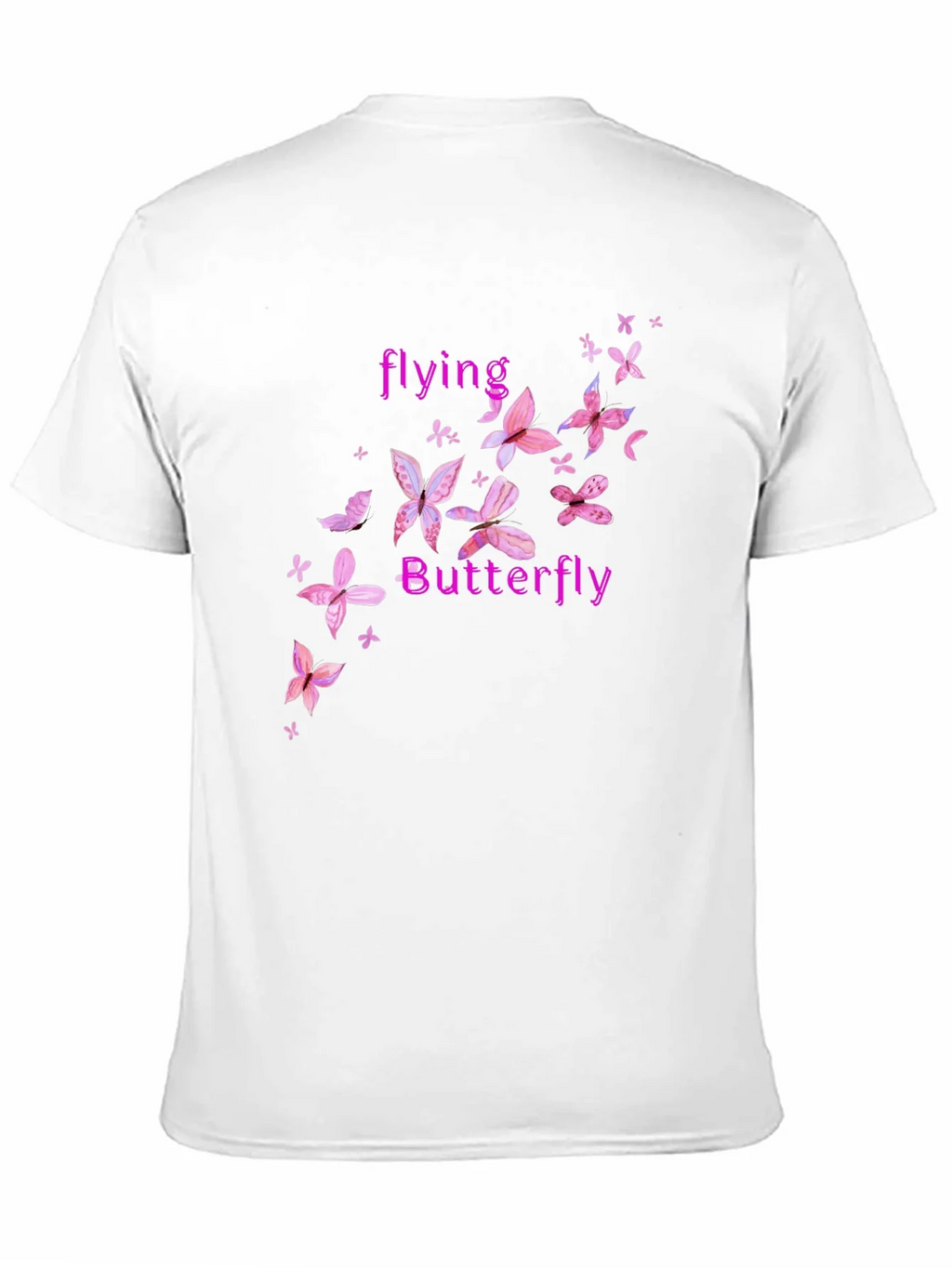 Butterfly Graphic Tee - Pink Floral Design product image 5