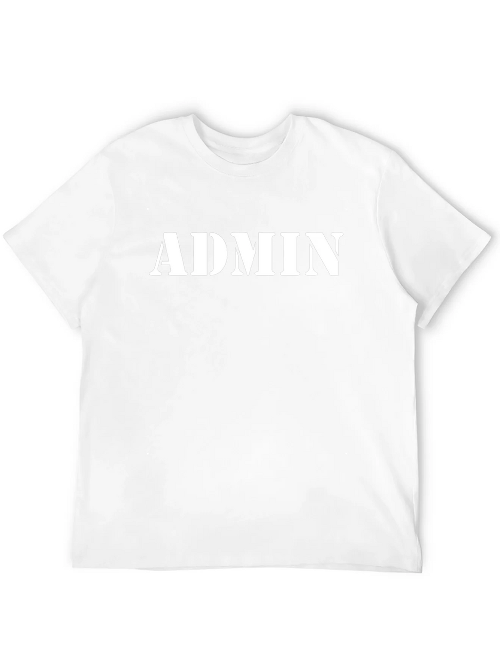 Admin Print Black Crewneck T-Shirt product image 11