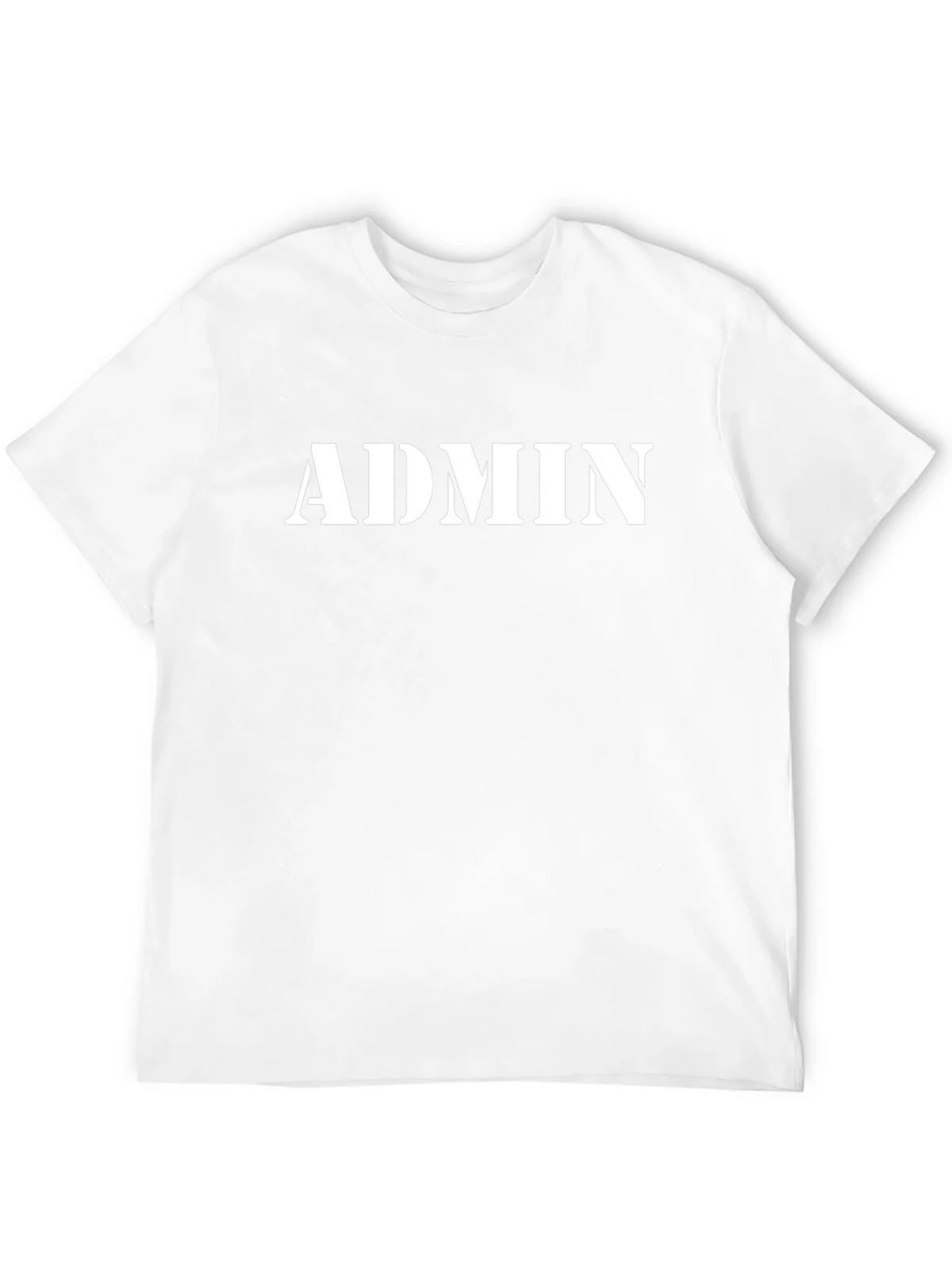 Admin Print Black Crewneck T-Shirt product image 11
