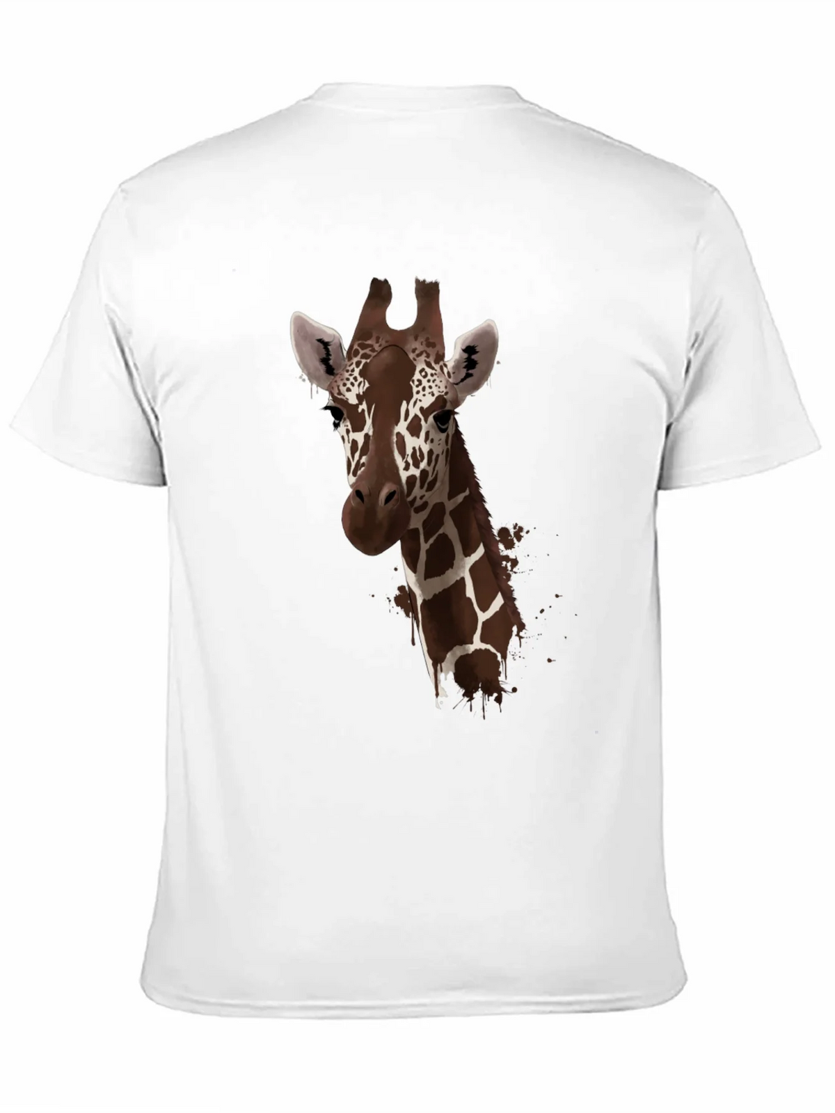 Giraffe Print Black T-Shirt - Stylish Animal Design product image 10
