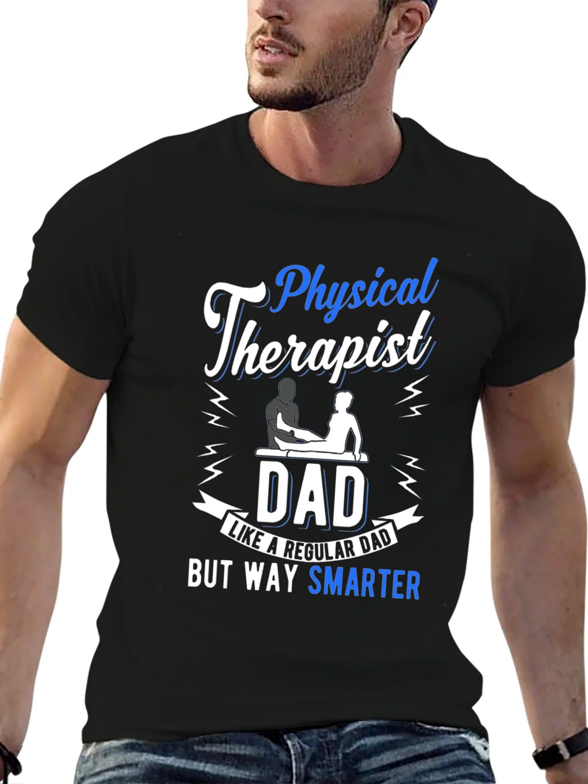 Physical Therapist Dad T-Shirt - Smarter Than Regular product image 5