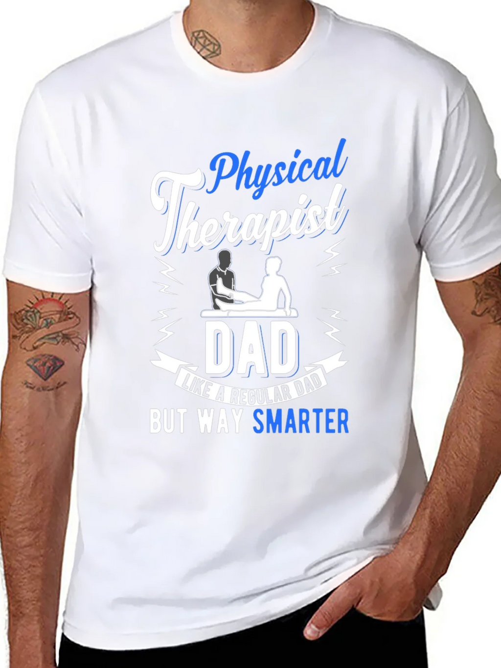 Physical Therapist Dad T-Shirt - Smarter Than Regular product image 6