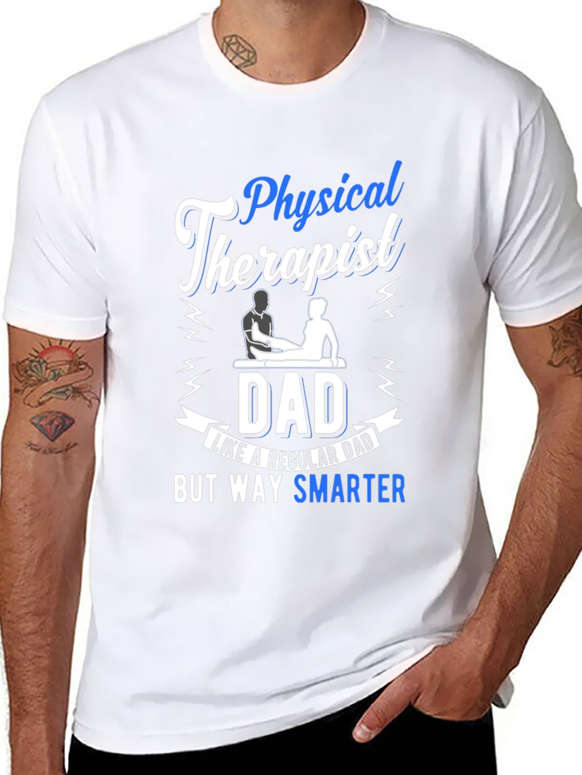Physical Therapist Dad T-Shirt - Smarter Than Regular product image 6