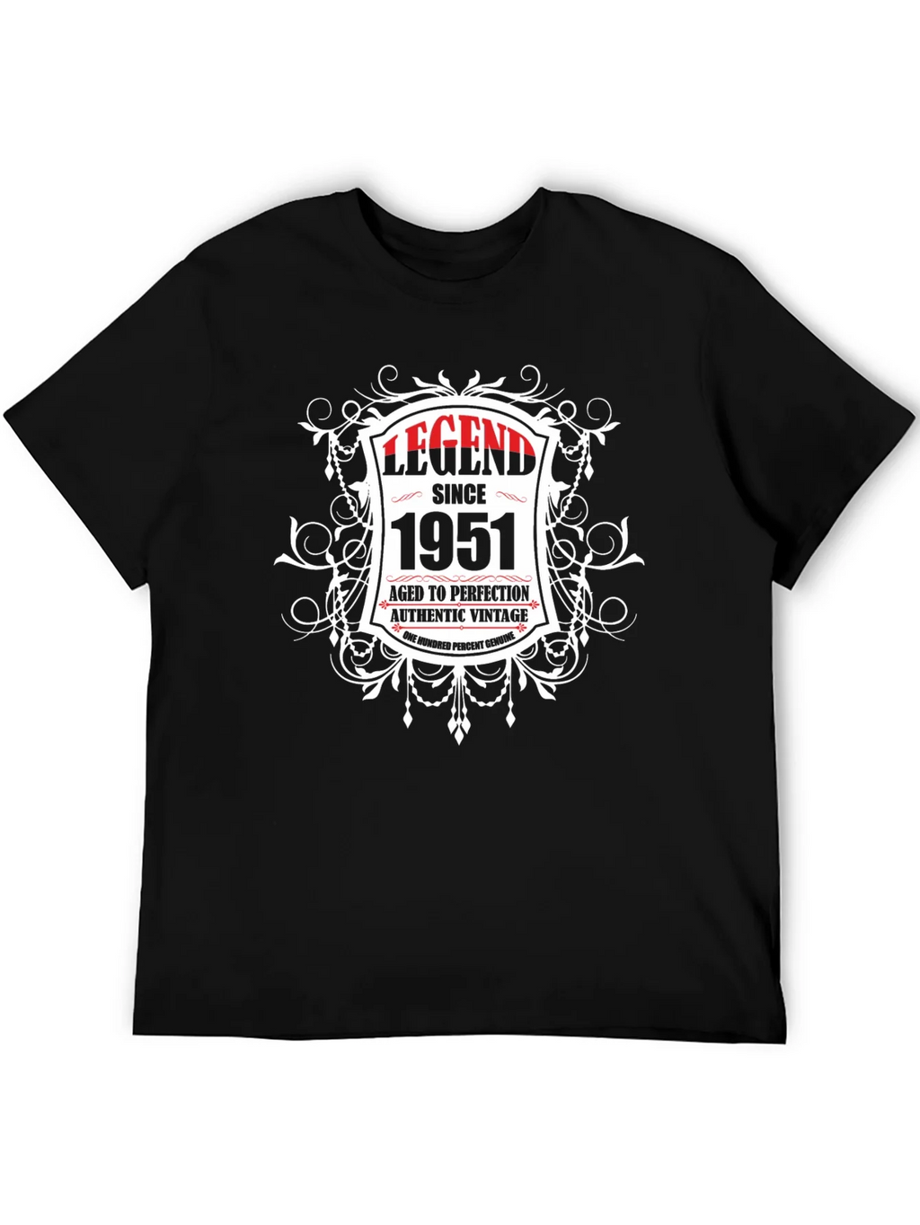 Legend Since 1951 Aged To Perfection Black T-Shirt product image 5
