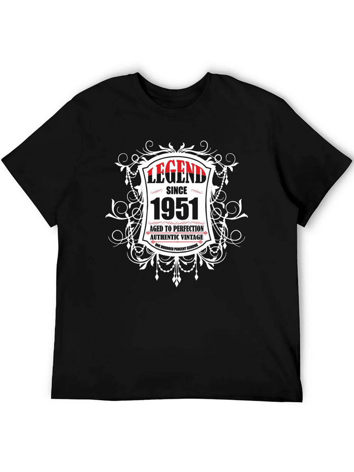 Legend Since 1951 Aged To Perfection Black T-Shirt product image 5