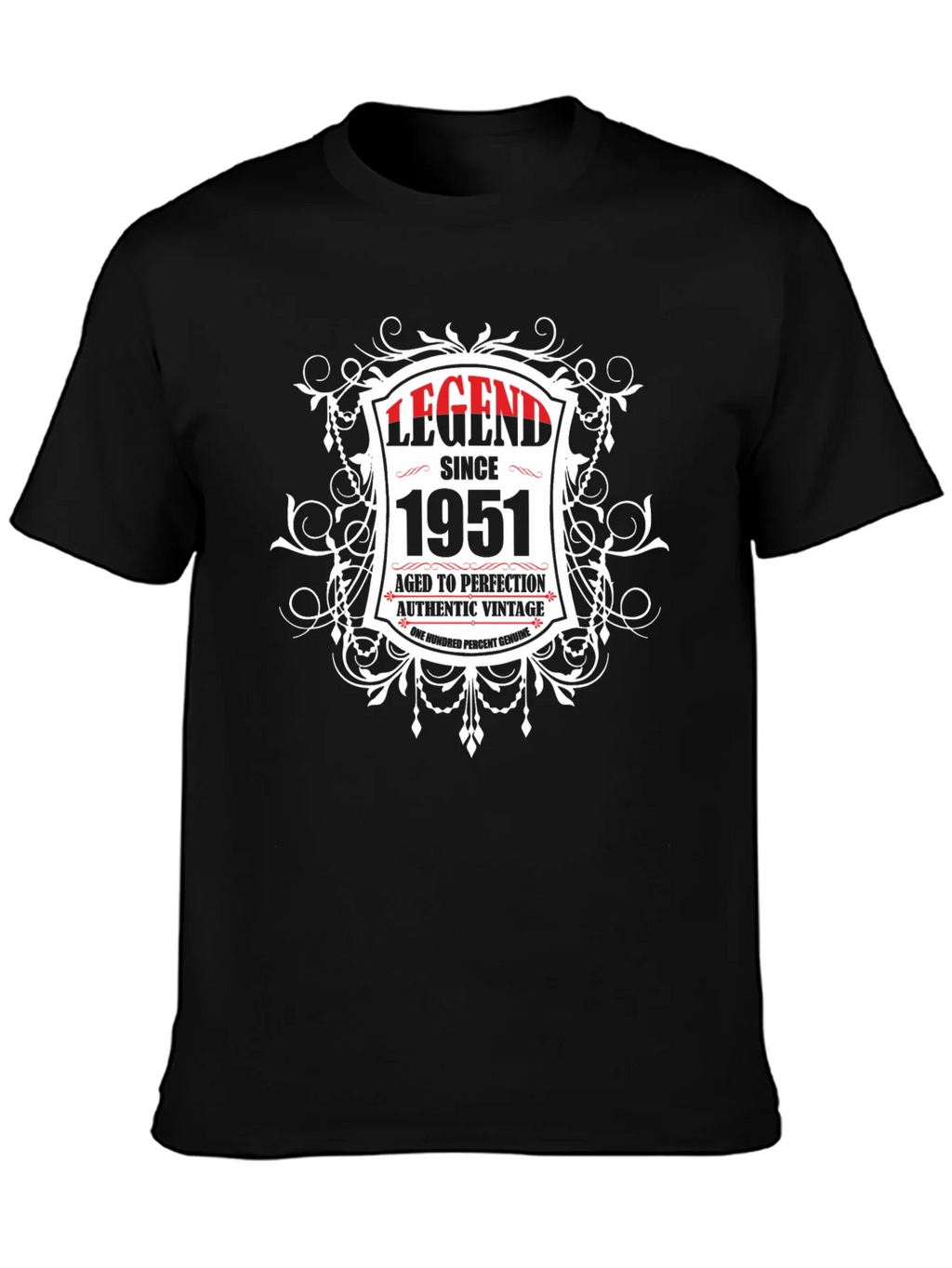 Legend Since 1951 Aged To Perfection Black T-Shirt product image 3