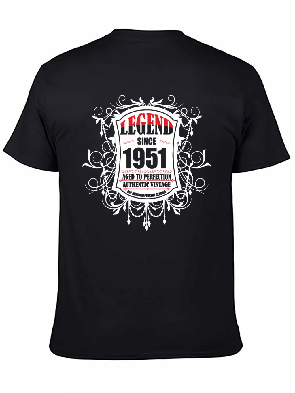 Legend Since 1951 Aged To Perfection Black T-Shirt product image 4