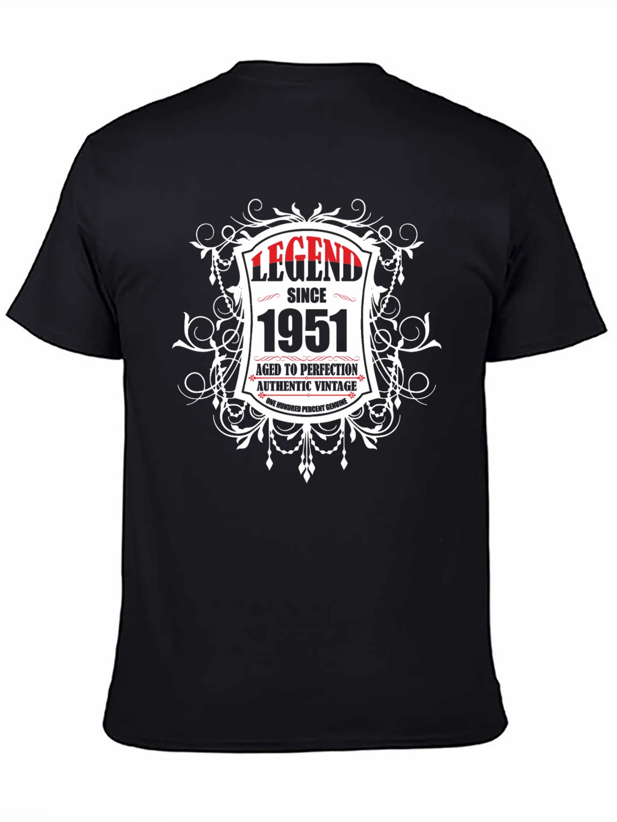 Legend Since 1951 Aged To Perfection Black T-Shirt product image 4