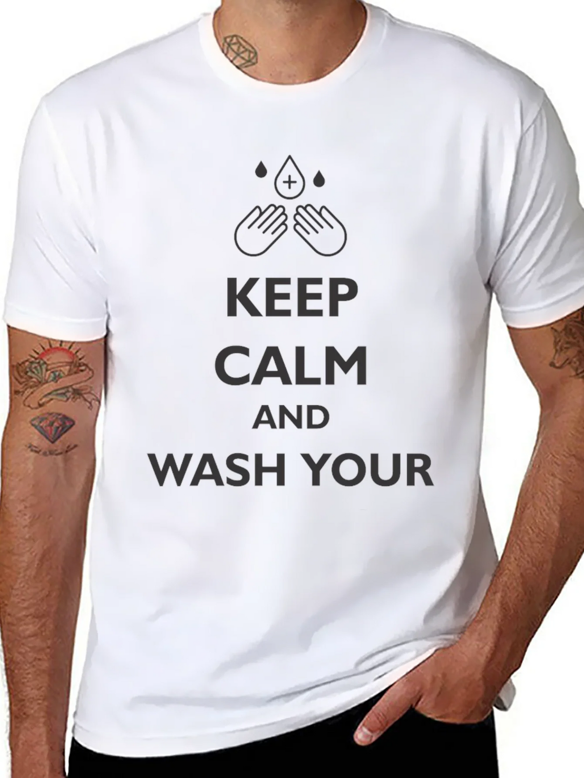 Keep Calm Wash Your Hands T-Shirt product image 7