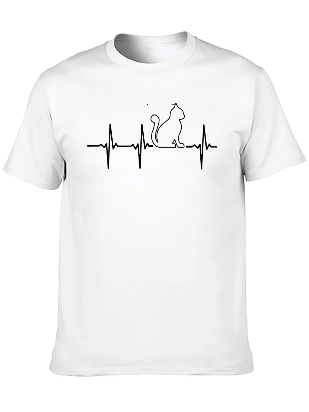 Cat Heartbeat T-Shirt - Purrfect for Lovers product image 9