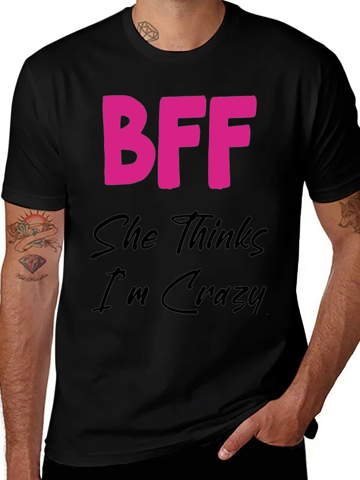 BFF Crazy Graphic Tee - Best Friends Forever Shirt product image 1