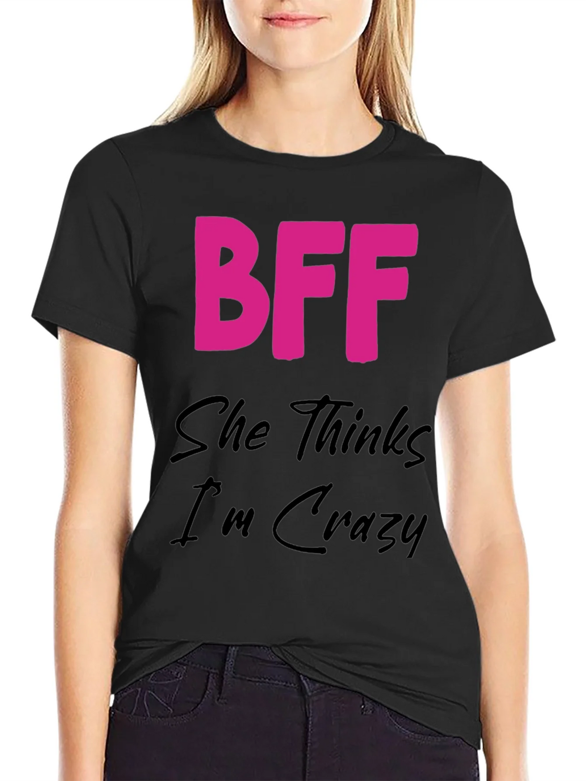 BFF Crazy Graphic Tee - Best Friends Forever Shirt product image 2