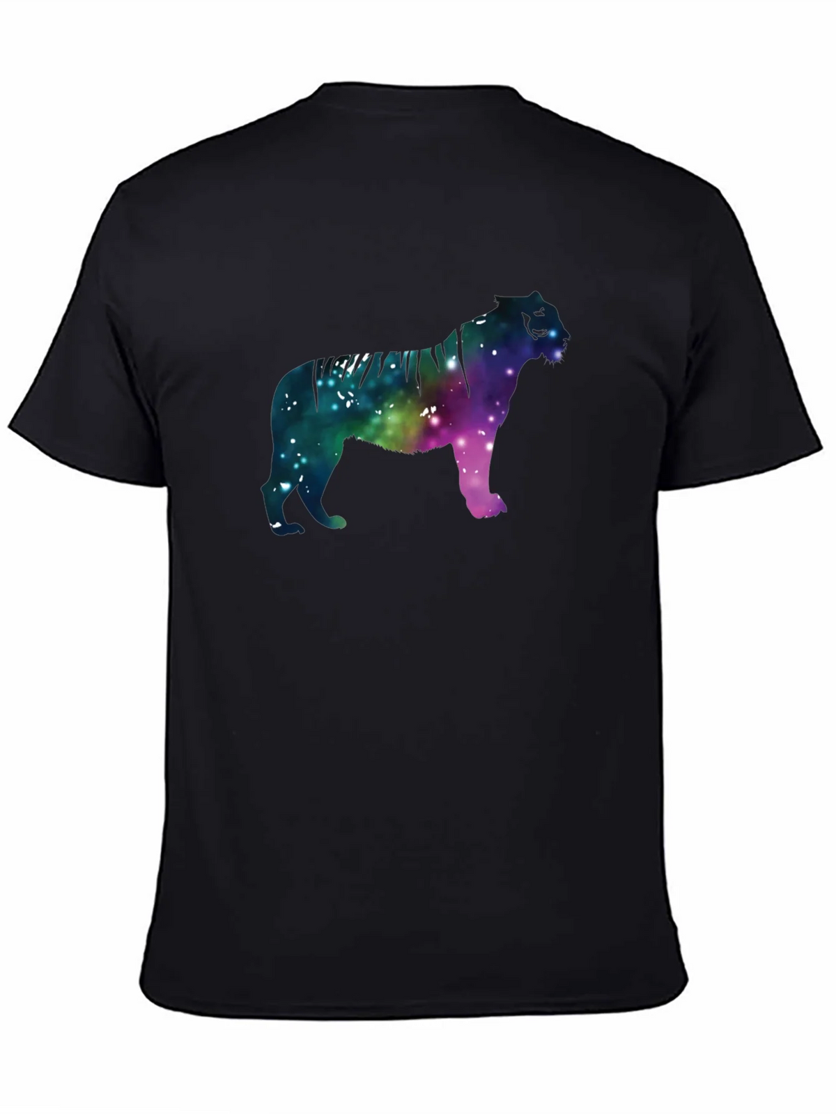 Galaxy Tiger Graphic Black Tee product image 4