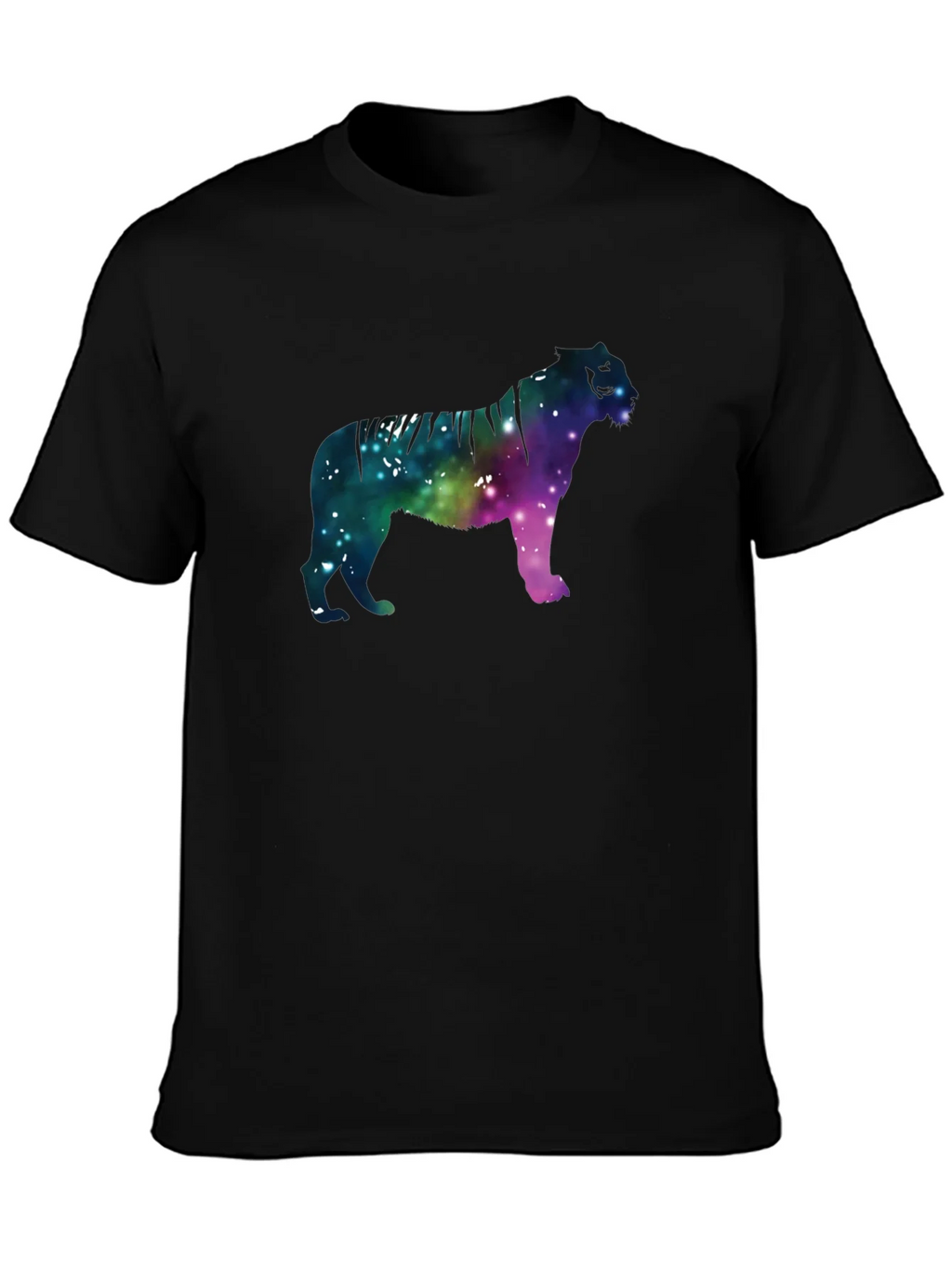 Galaxy Tiger Graphic Black Tee product image 3