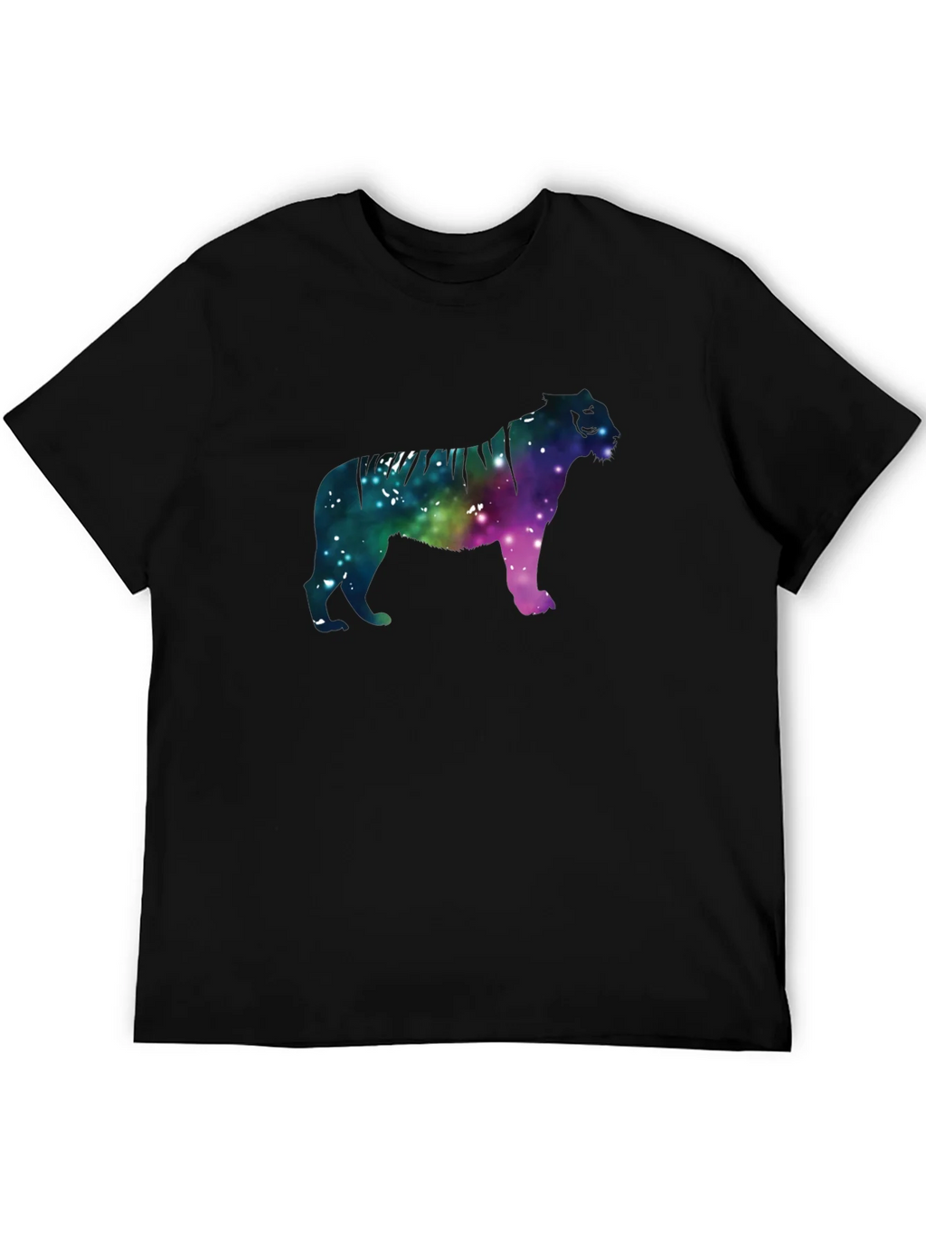 Galaxy Tiger Graphic Black Tee product image 5