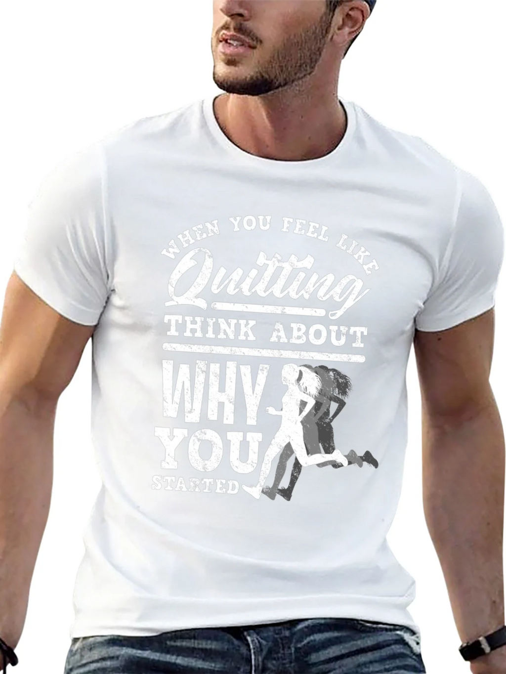 Motivational Running T-Shirt: Dont Quit! product image 12