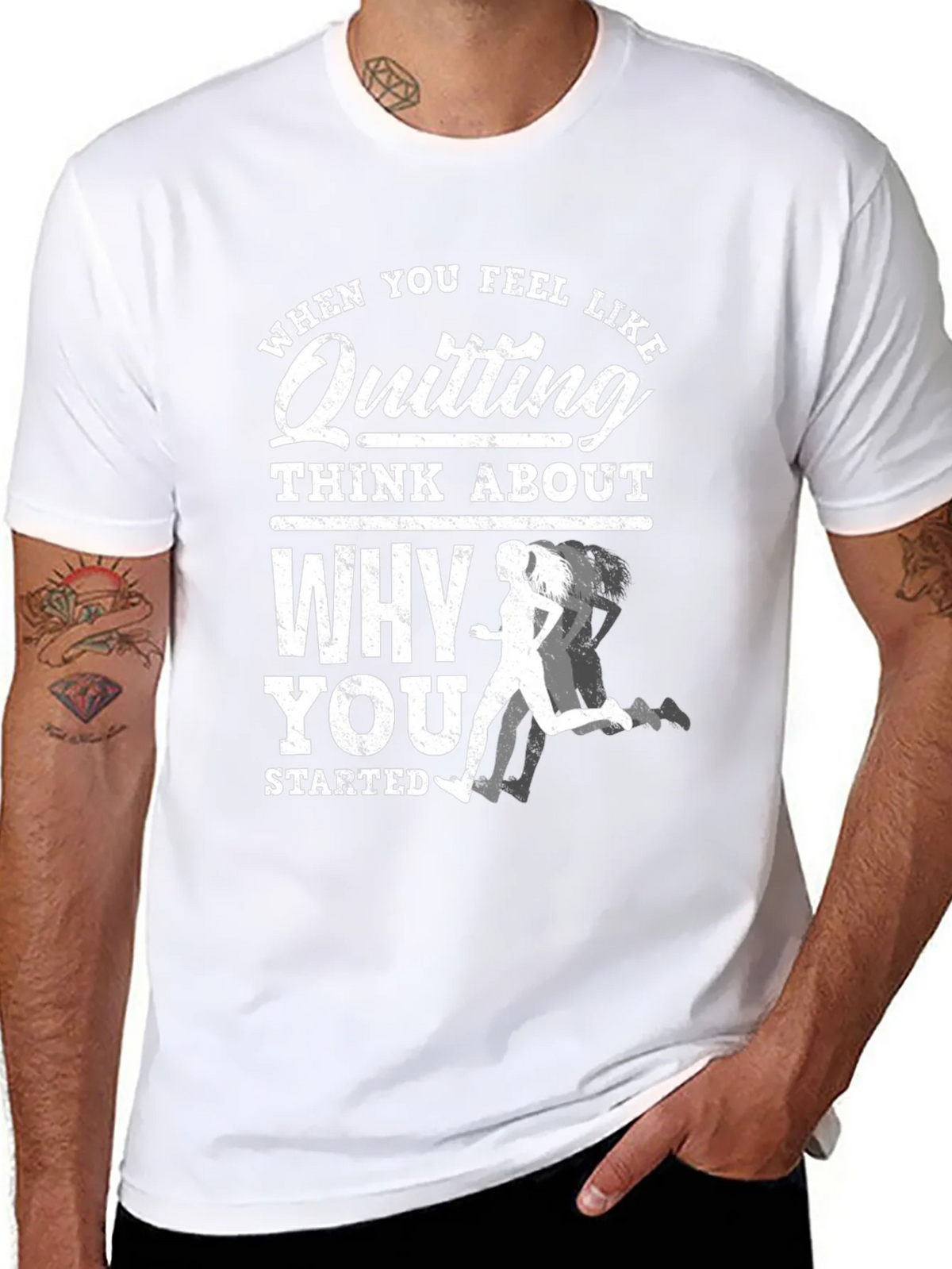 Motivational Running T-Shirt: Dont Quit! product image 7