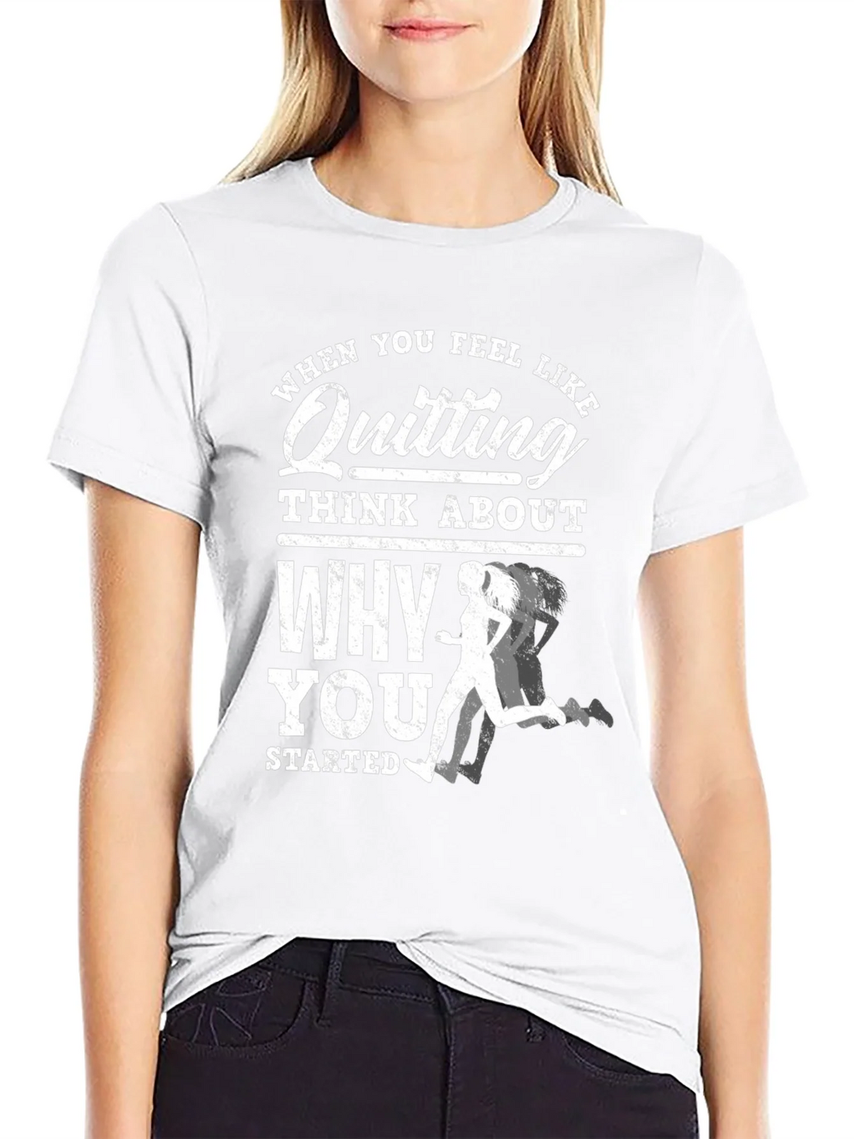 Motivational Running T-Shirt: Dont Quit! product image 8