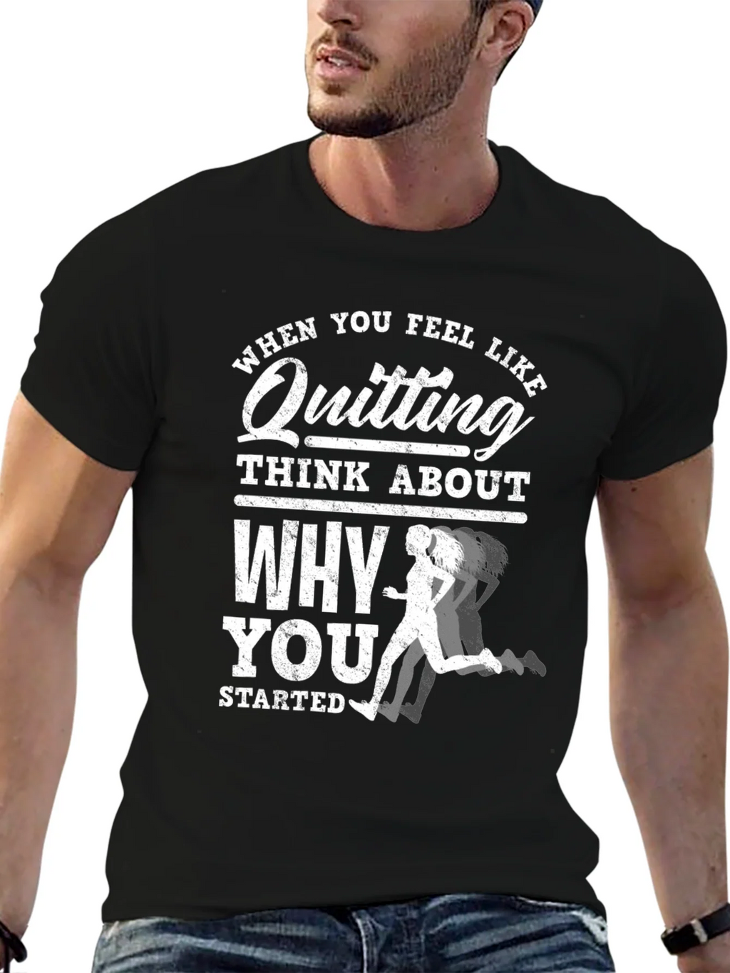 Motivational Running T-Shirt: Dont Quit! product image 6