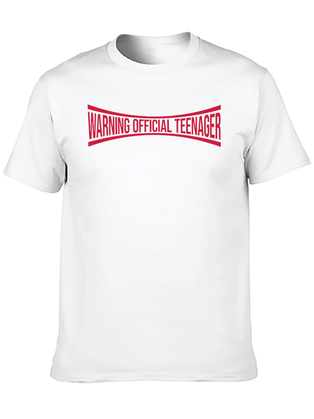 Warning Official Teenager T-Shirt - Black Cotton Tee product image 9