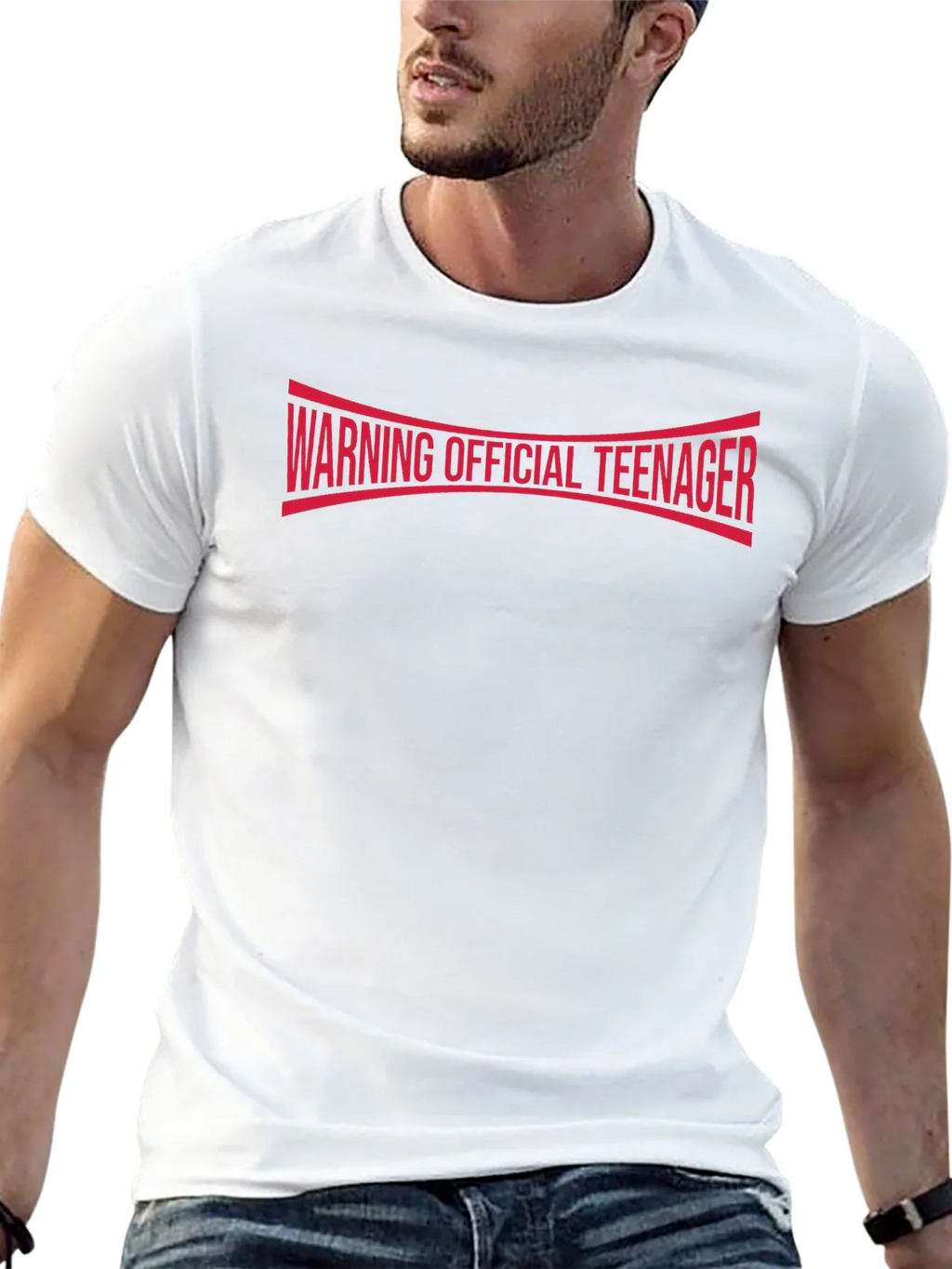 Warning Official Teenager T-Shirt - Black Cotton Tee product image 12