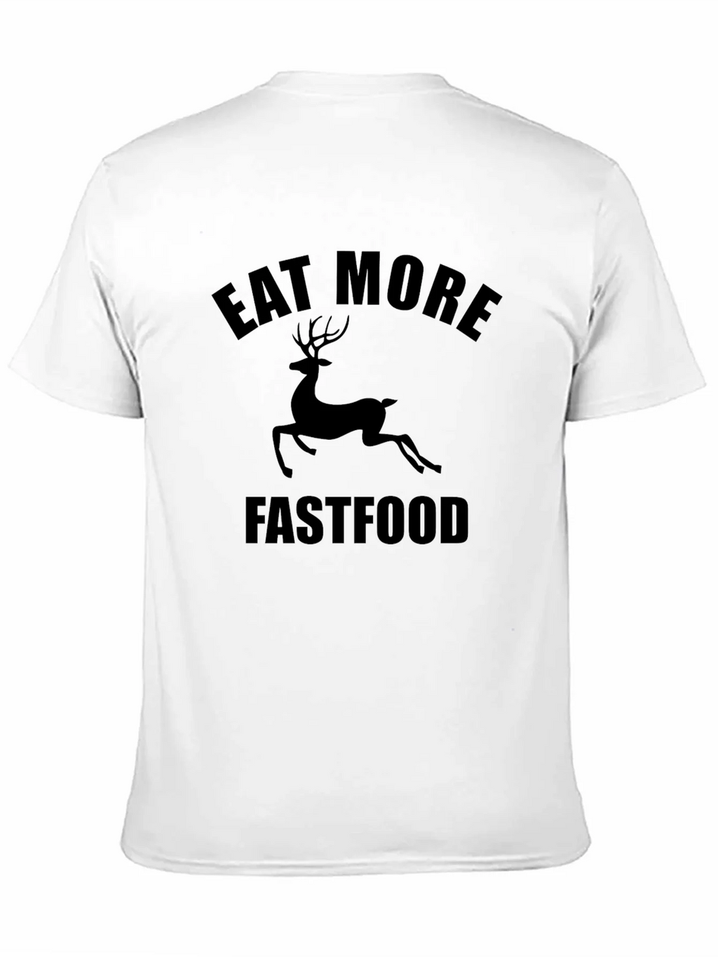 Eat More Fastfood Deer Graphic Tee - Black product image 8