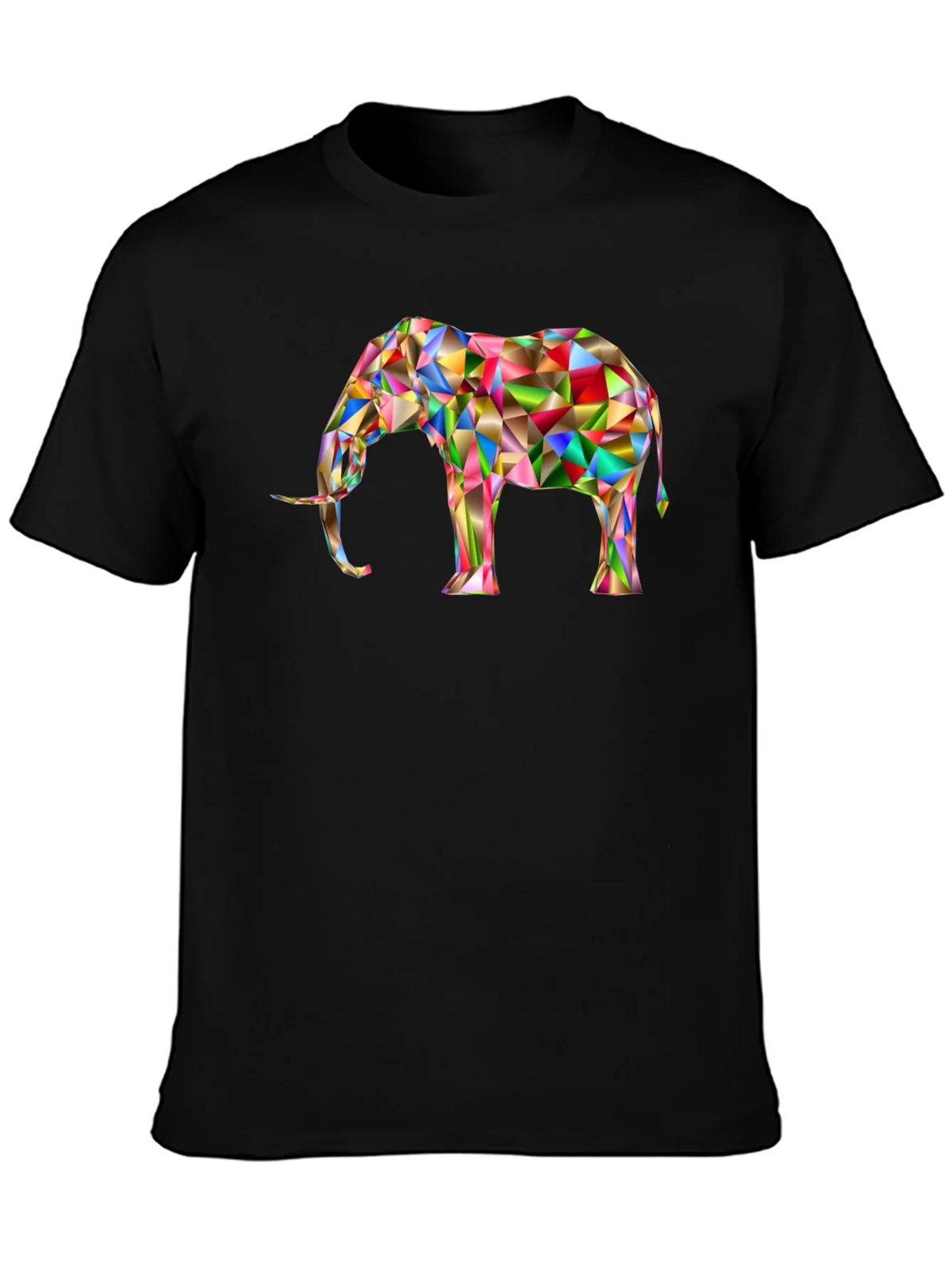Geometric Elephant Graphic Tee - Modern Art Shirt product image 3