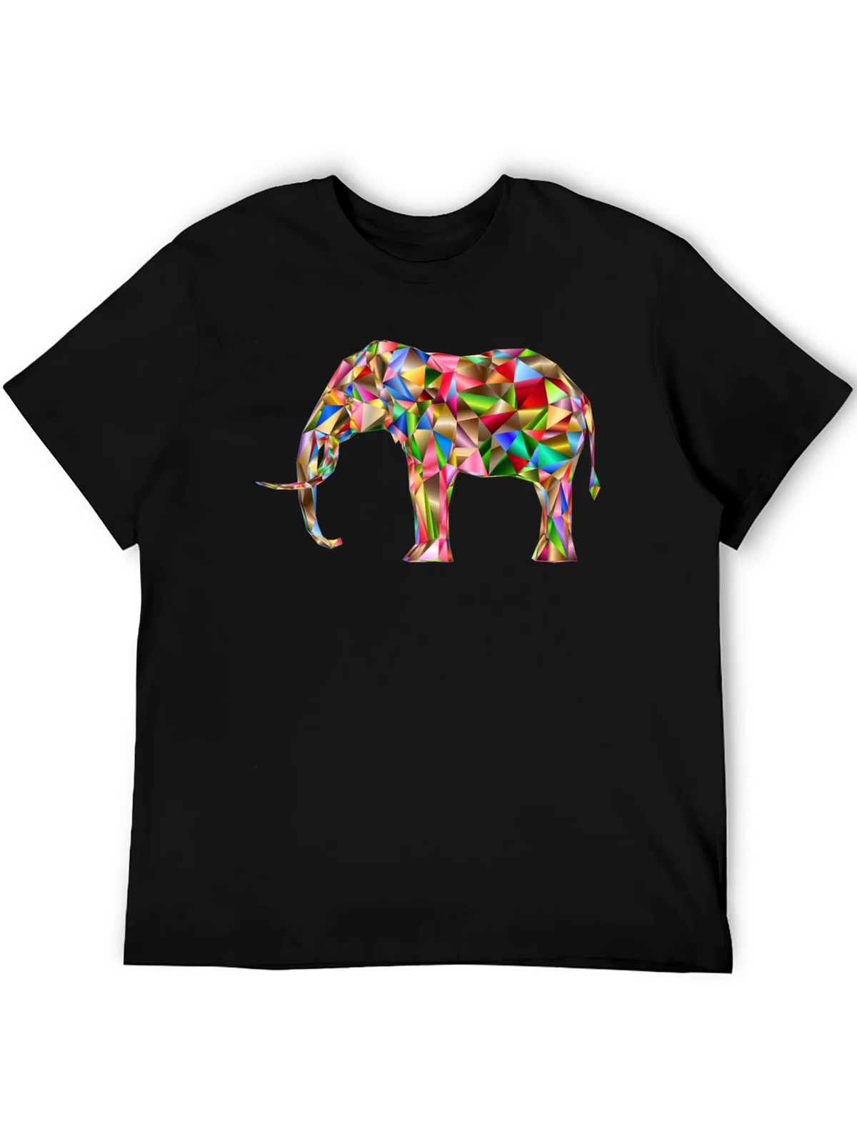 Geometric Elephant Graphic Tee - Modern Art Shirt product image 5