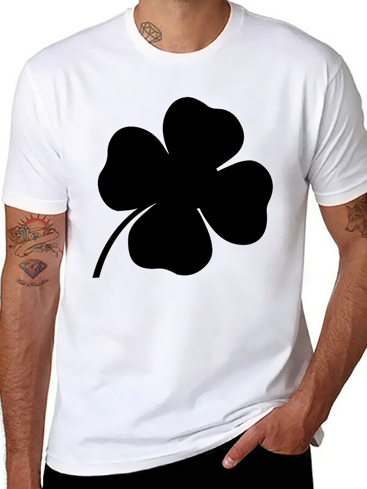 Black Clover T-Shirt - Lucky Four Leaf Design product image 7