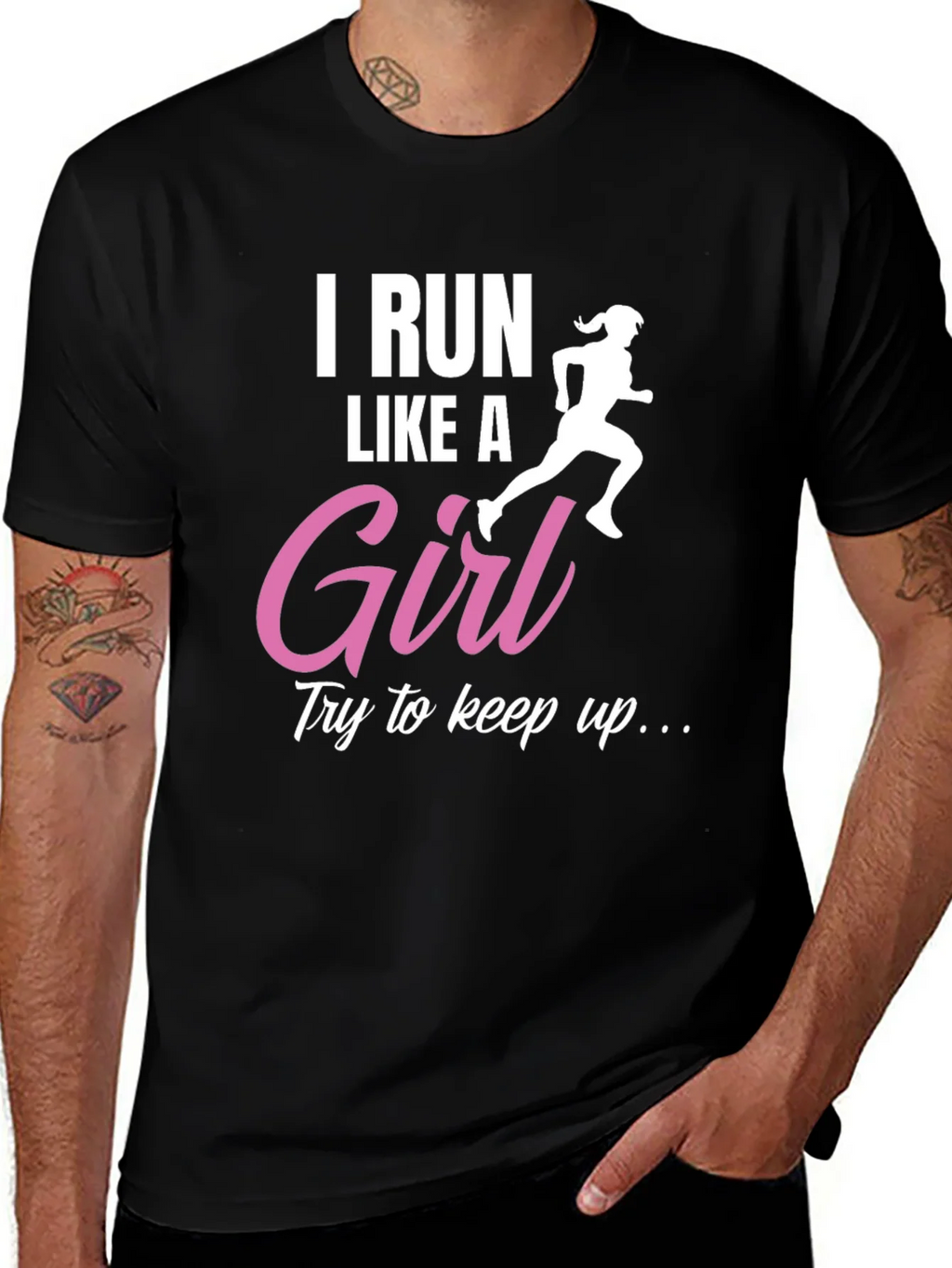 I Run Like a Girl T-Shirt - Running Gift for Her product image 1