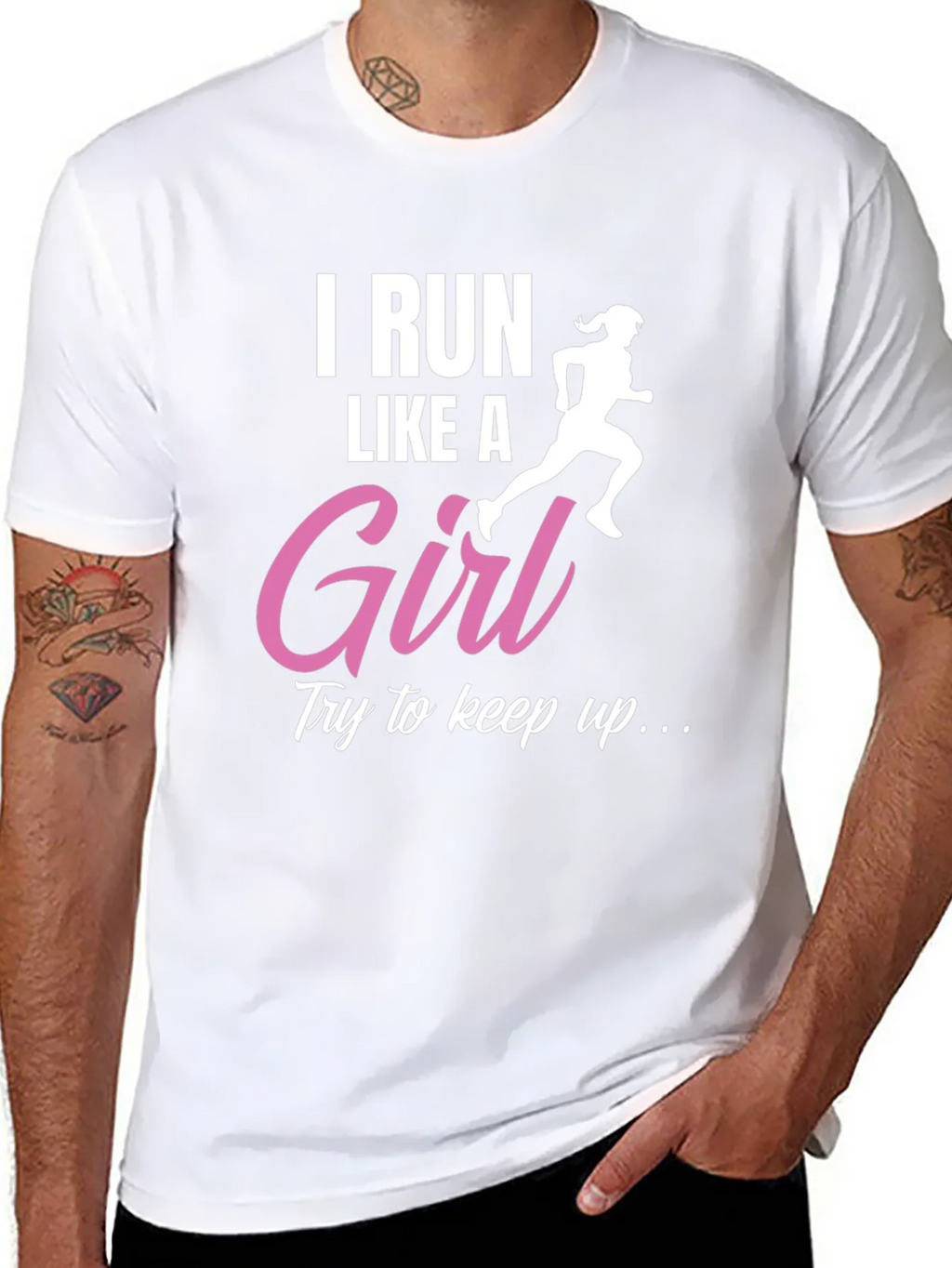 I Run Like a Girl T-Shirt - Running Gift for Her product image 7
