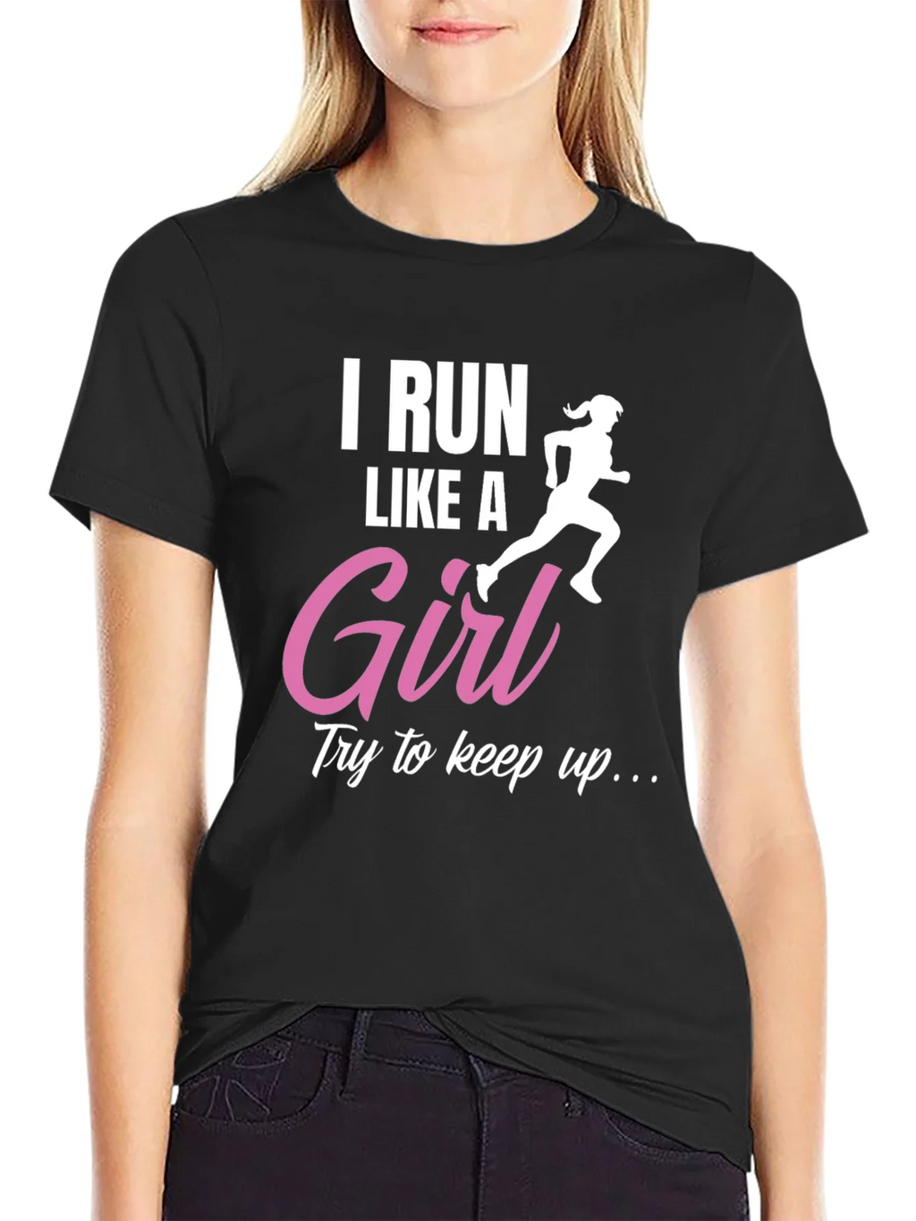 I Run Like a Girl T-Shirt - Running Gift for Her product image 2