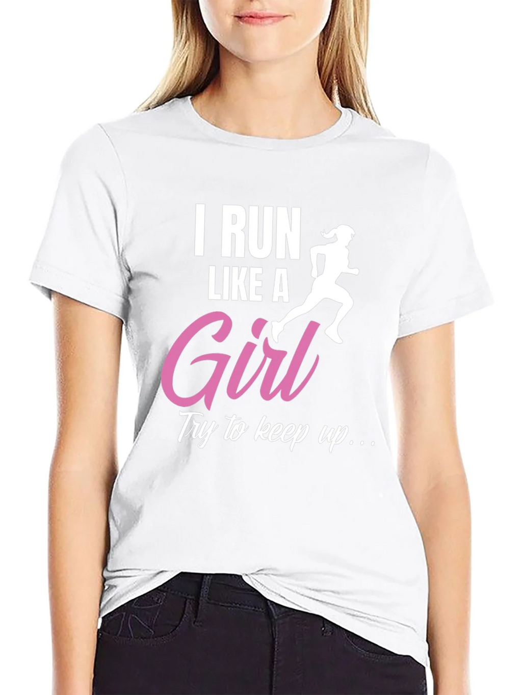 I Run Like a Girl T-Shirt - Running Gift for Her product image 8