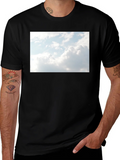 Sky Graphic Black Tee - Cotton Blend Comfort product image 1