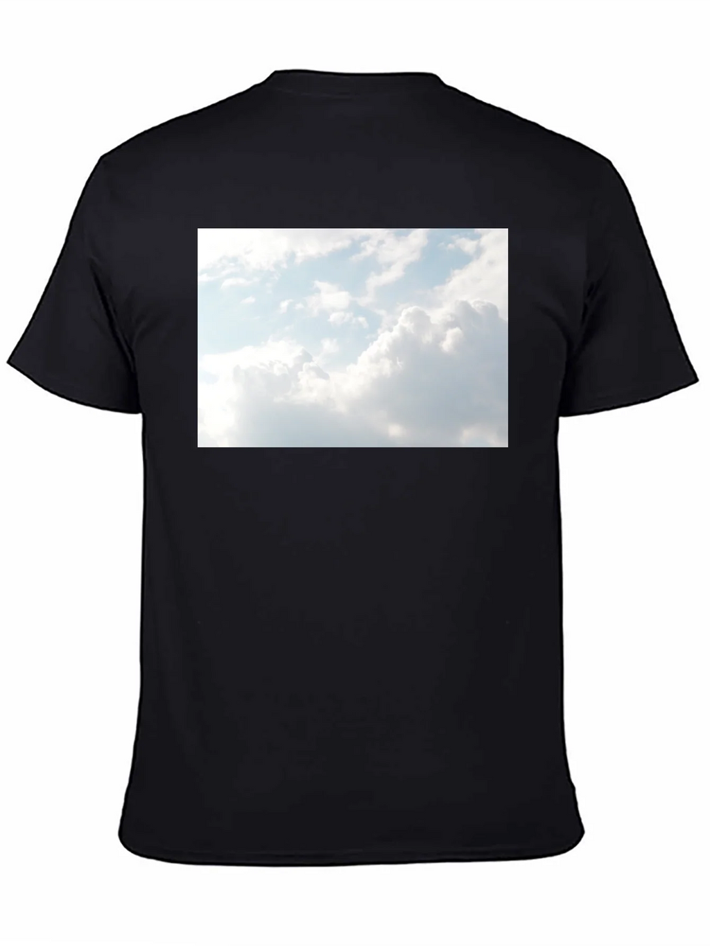 Sky Graphic Black Tee - Cotton Blend Comfort product image 4