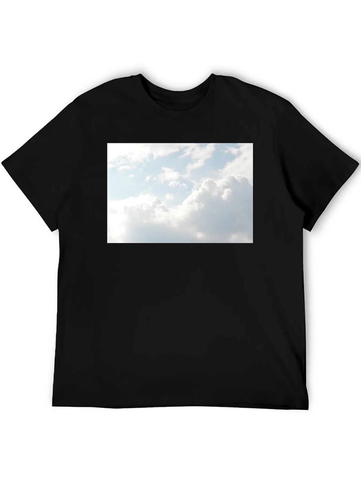 Sky Graphic Black Tee - Cotton Blend Comfort product image 5