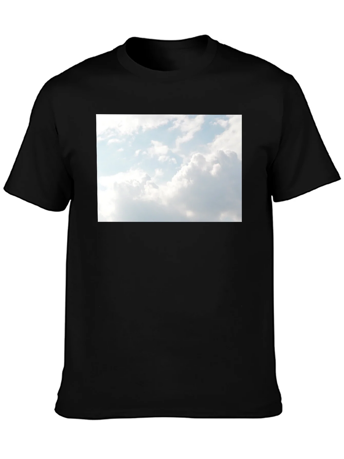 Sky Graphic Black Tee - Cotton Blend Comfort product image 3