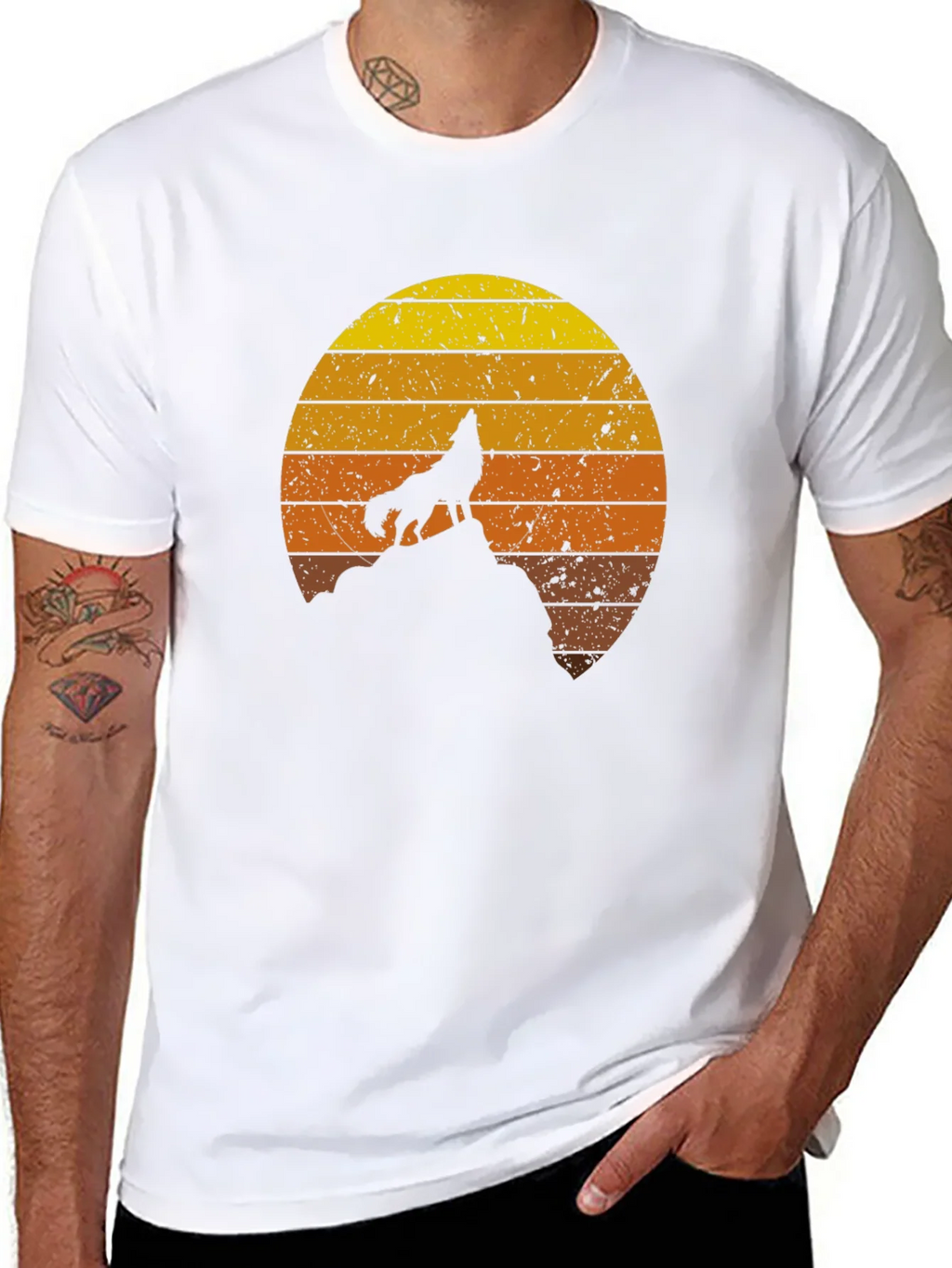 Wolf Sunset Graphic Tee - Unisex product image 7