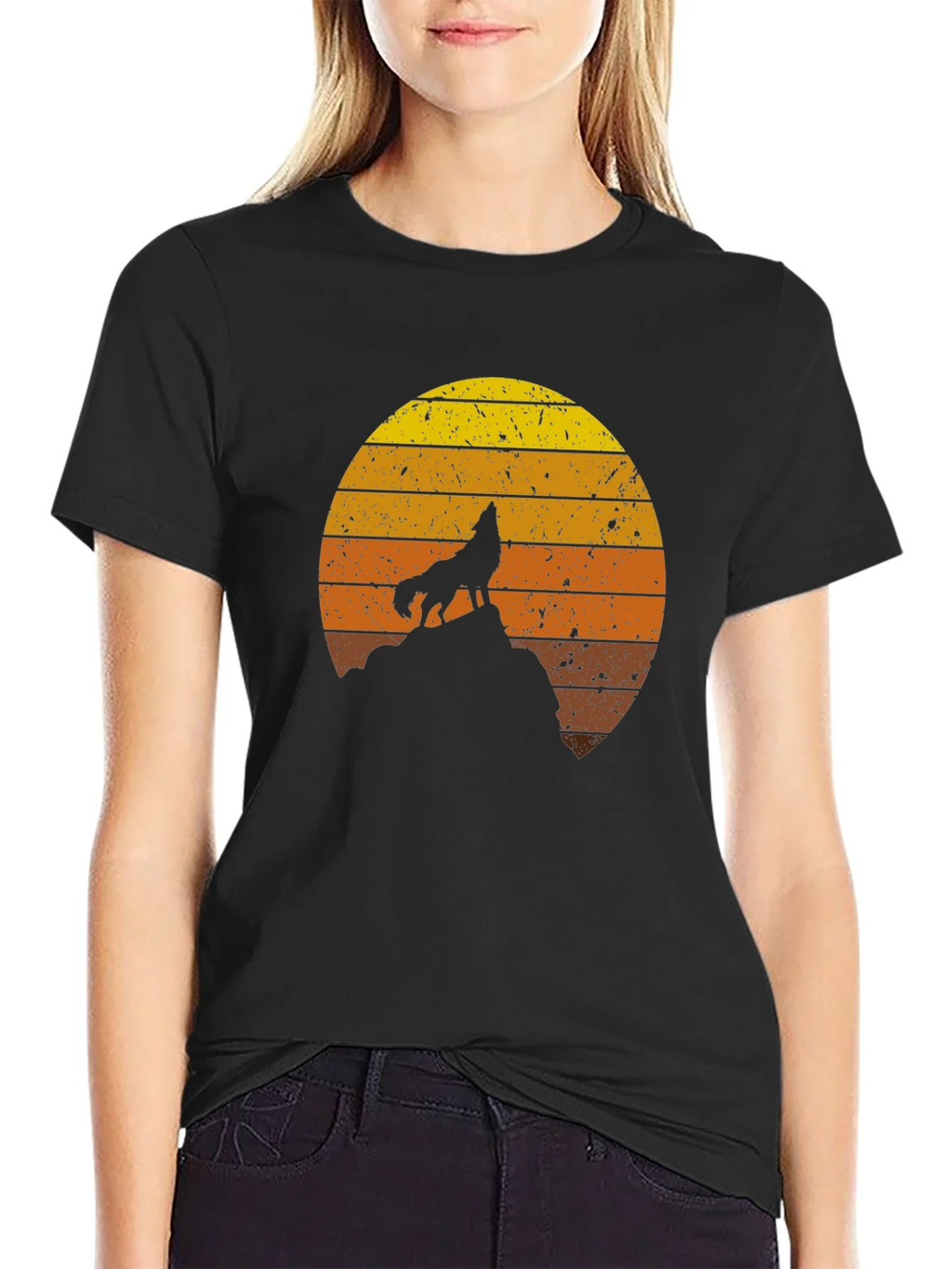 Wolf Sunset Graphic Tee - Unisex product image 2