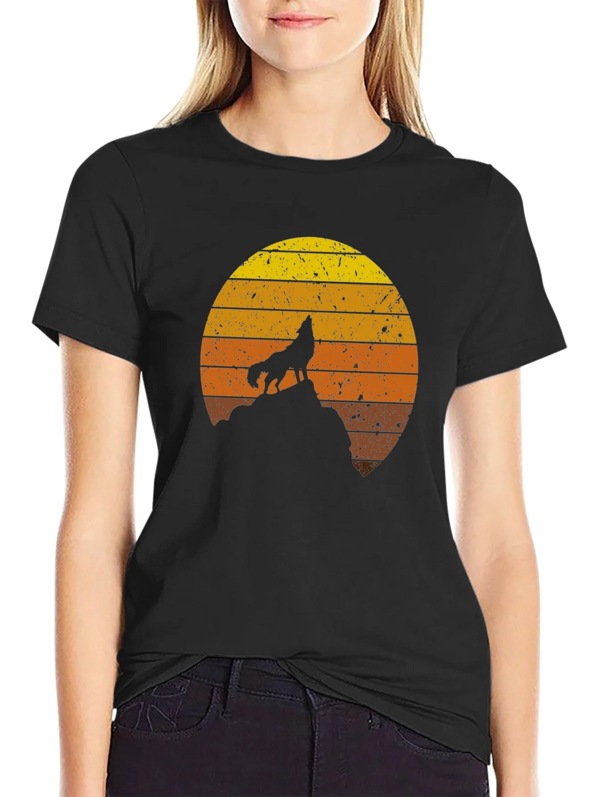 Wolf Sunset Graphic Tee - Unisex product image 2