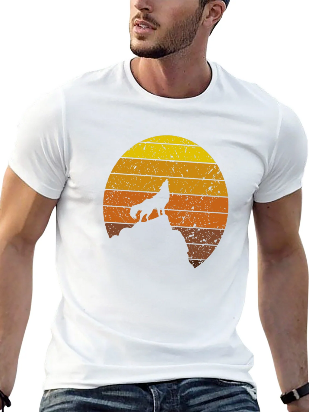 Wolf Sunset Graphic Tee - Unisex product image 12