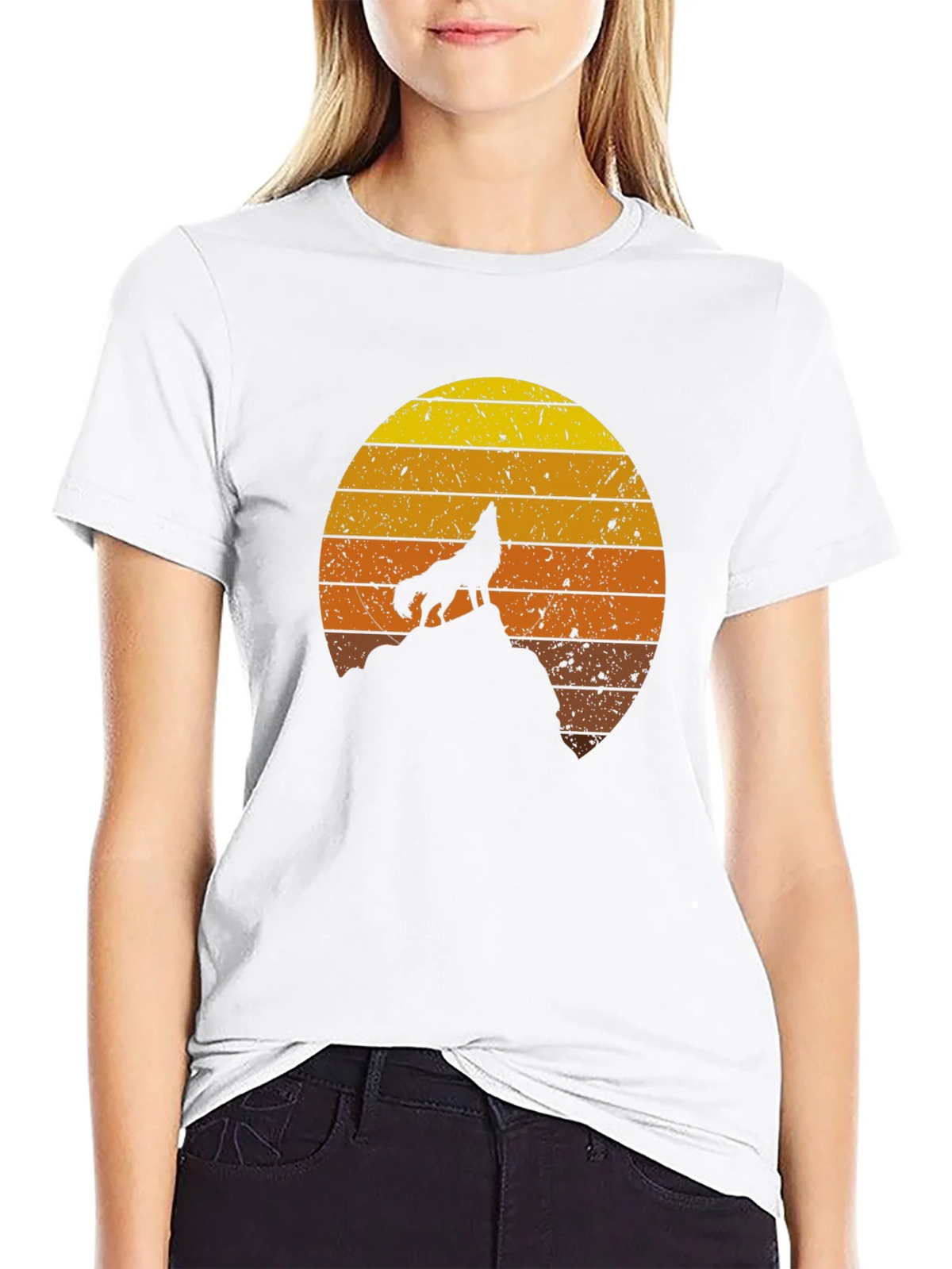 Wolf Sunset Graphic Tee - Unisex product image 8
