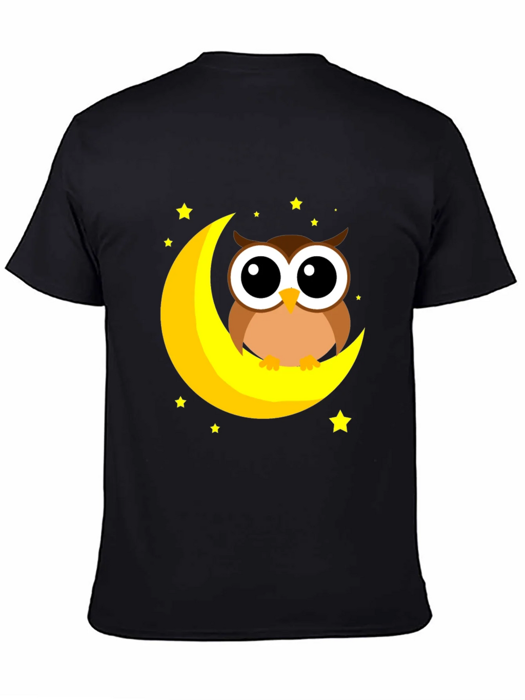 Cute Owl on Moon Graphic Tee product image 4