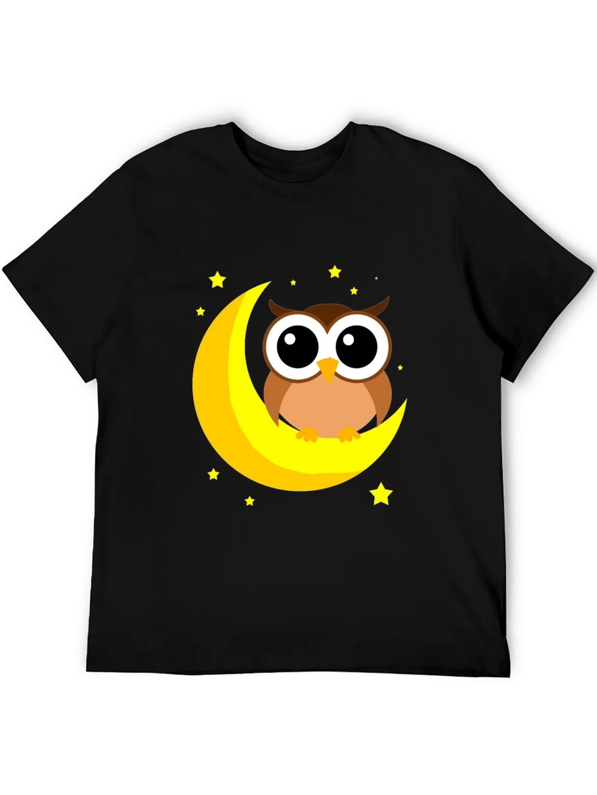 Cute Owl on Moon Graphic Tee product image 5